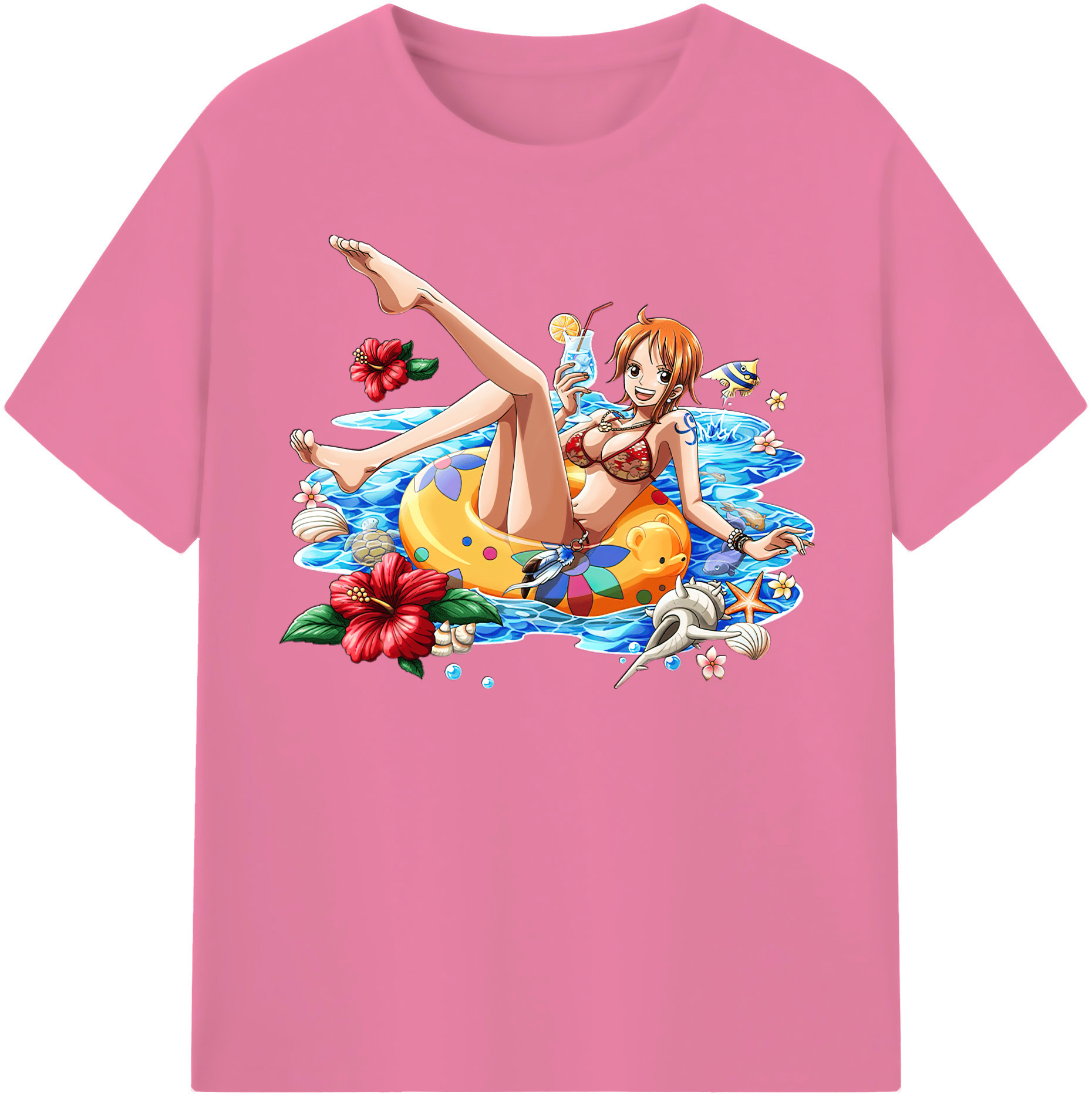 ワンピース ナミ ONE PIECE Nami 綿100％半袖Tシャツ（フロントプリント）